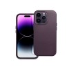 Husa iPhone 15 Pro, Leather Cu Functie Magsafe, Mov